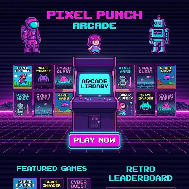 RetroX Gaming Landing Page